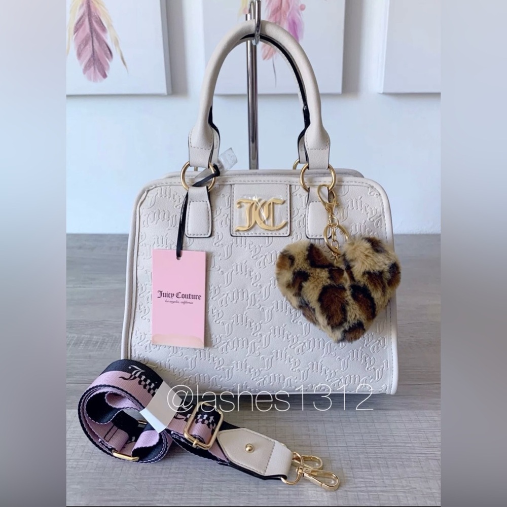 JUICY COUTURE Bag Charm I’m Sure Crossbody Satchel -  Cream